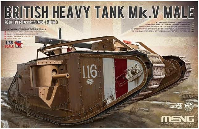 Meng 1/35 Mk.V Male British Heavy Tank TS020
